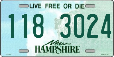 NH license plate 1183024