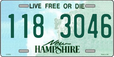 NH license plate 1183046