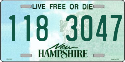 NH license plate 1183047