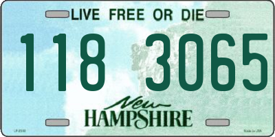 NH license plate 1183065