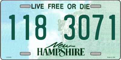 NH license plate 1183071