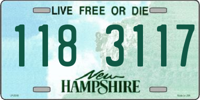 NH license plate 1183117