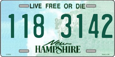 NH license plate 1183142