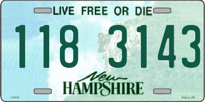NH license plate 1183143