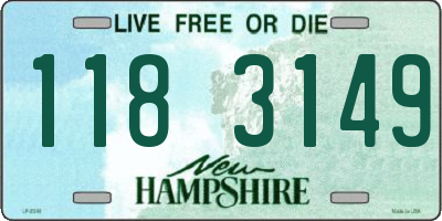 NH license plate 1183149