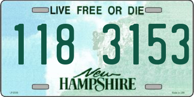 NH license plate 1183153
