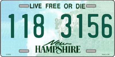 NH license plate 1183156
