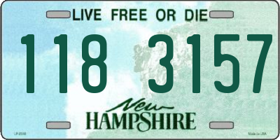 NH license plate 1183157