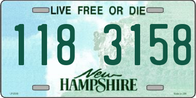 NH license plate 1183158