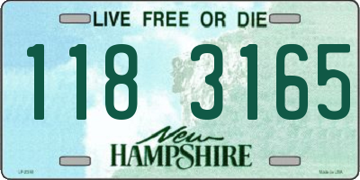 NH license plate 1183165
