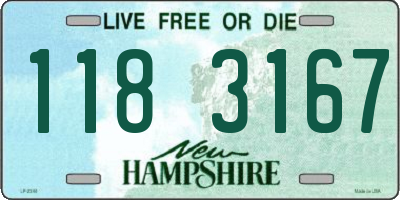 NH license plate 1183167