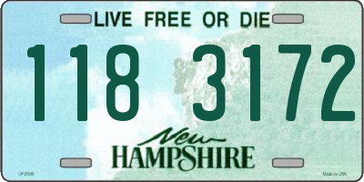 NH license plate 1183172