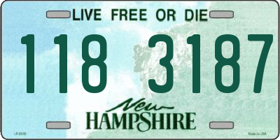 NH license plate 1183187