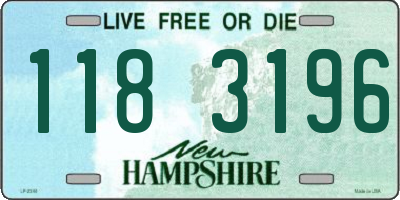 NH license plate 1183196