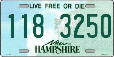 NH license plate 1183250