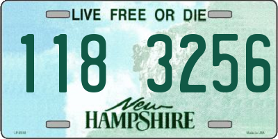 NH license plate 1183256