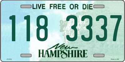 NH license plate 1183337
