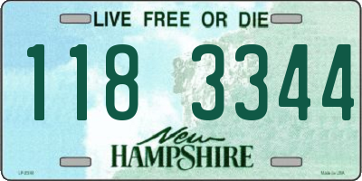 NH license plate 1183344