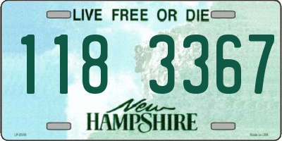 NH license plate 1183367