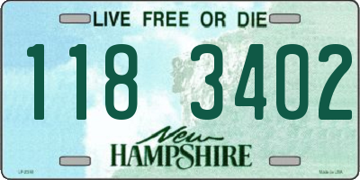 NH license plate 1183402
