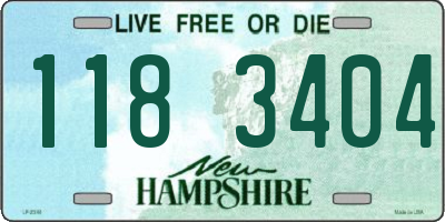 NH license plate 1183404