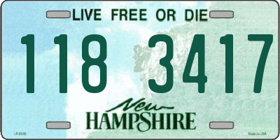 NH license plate 1183417