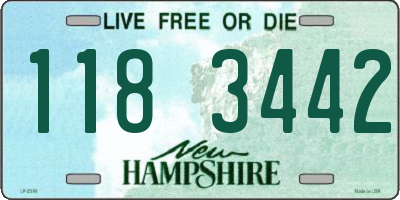 NH license plate 1183442
