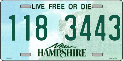 NH license plate 1183443