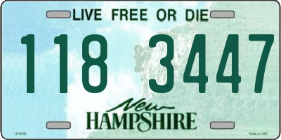NH license plate 1183447