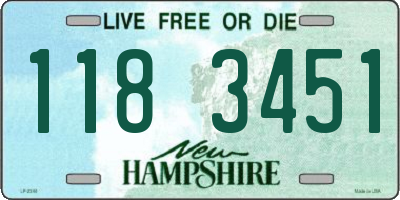 NH license plate 1183451