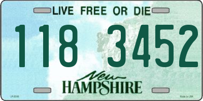 NH license plate 1183452