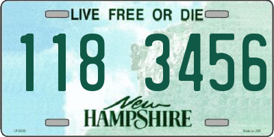 NH license plate 1183456