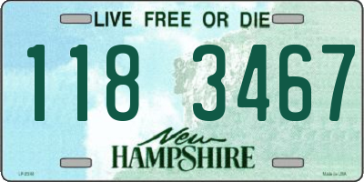NH license plate 1183467