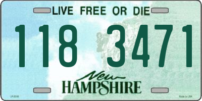 NH license plate 1183471