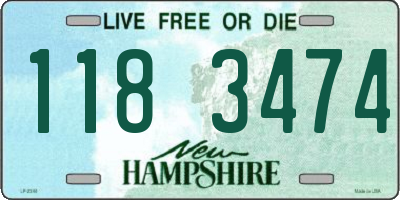 NH license plate 1183474