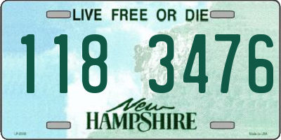 NH license plate 1183476