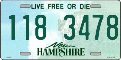 NH license plate 1183478