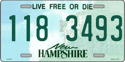 NH license plate 1183493