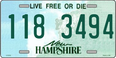 NH license plate 1183494
