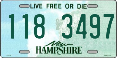 NH license plate 1183497