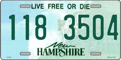 NH license plate 1183504