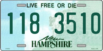 NH license plate 1183510