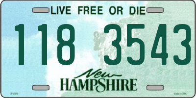 NH license plate 1183543