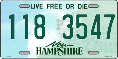 NH license plate 1183547