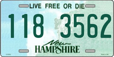 NH license plate 1183562