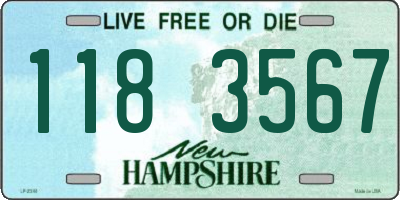 NH license plate 1183567