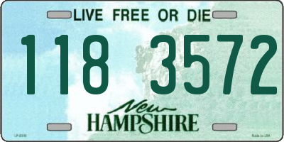 NH license plate 1183572