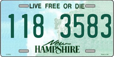 NH license plate 1183583