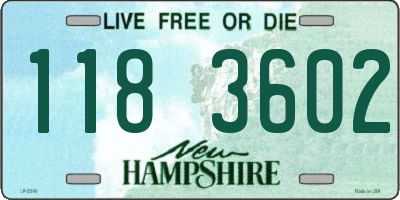 NH license plate 1183602