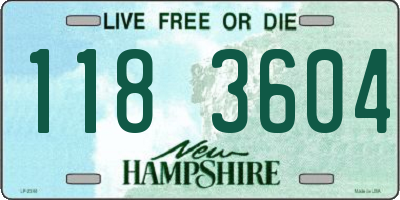 NH license plate 1183604